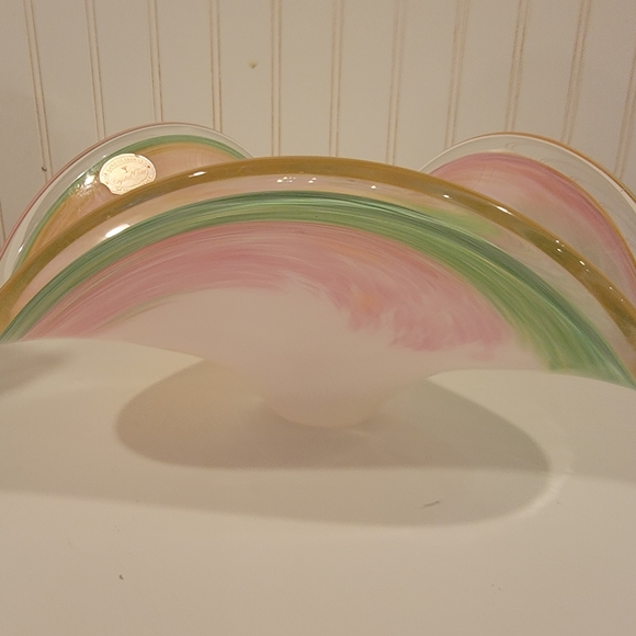Elegant Multicolor Glass Art Bowl - Picture 3 of 5